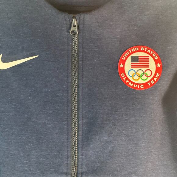 Nike TECH FLEECE TEAM USA OLYMPIC Crew YOUTH SIZE Large L Sweater Jacket 2016 - Picture 4 of 8